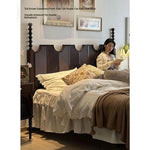 Elegant Solid Wood Bed - Multi-Layer Board Chinese Fir Frame for Stylish Bedrooms hsxz-2158