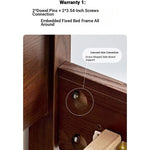 Elegant Solid Wood Bed - Multi-Layer Board Chinese Fir Frame for Stylish Bedrooms hsxz-2158