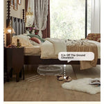 Elegant Solid Wood Bed - Multi-Layer Board Chinese Fir Frame for Stylish Bedrooms hsxz-2158