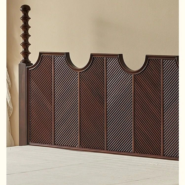 Elegant Solid Wood Bed - Multi-Layer Board Chinese Fir Frame for Stylish Bedrooms hsxz-2158