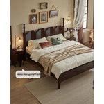 Elegant Solid Wood Bed - Multi-Layer Board Chinese Fir Frame for Stylish Bedrooms hsxz-2158