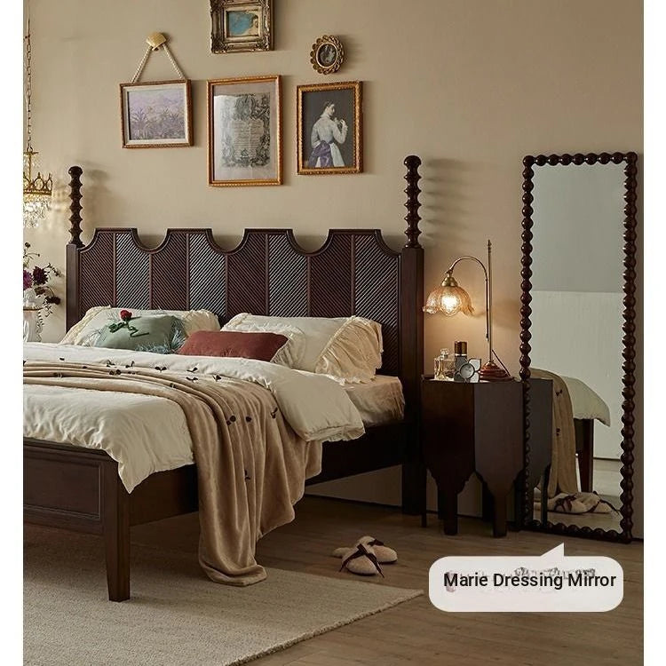 Elegant Solid Wood Bed - Multi-Layer Board Chinese Fir Frame for Stylish Bedrooms hsxz-2158