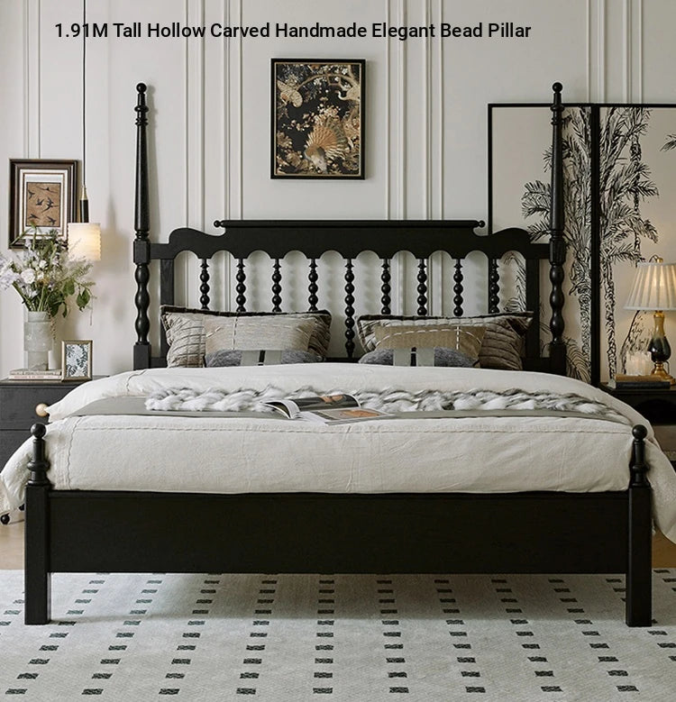 Stylish Red Oak & Pine Bed Frame - Modern Design for Your Bedroom Sanctuary hsxz-2159