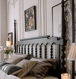 Stylish Red Oak & Pine Bed Frame - Modern Design for Your Bedroom Sanctuary hsxz-2159