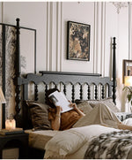 Stylish Red Oak & Pine Bed Frame - Modern Design for Your Bedroom Sanctuary hsxz-2159