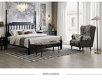 Stylish Red Oak & Pine Bed Frame - Modern Design for Your Bedroom Sanctuary hsxz-2159