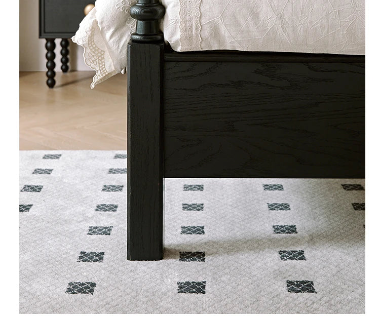 Stylish Red Oak & Pine Bed Frame - Modern Design for Your Bedroom Sanctuary hsxz-2159