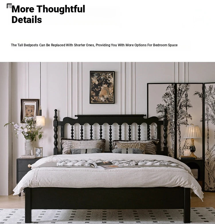 Stylish Red Oak & Pine Bed Frame - Modern Design for Your Bedroom Sanctuary hsxz-2159