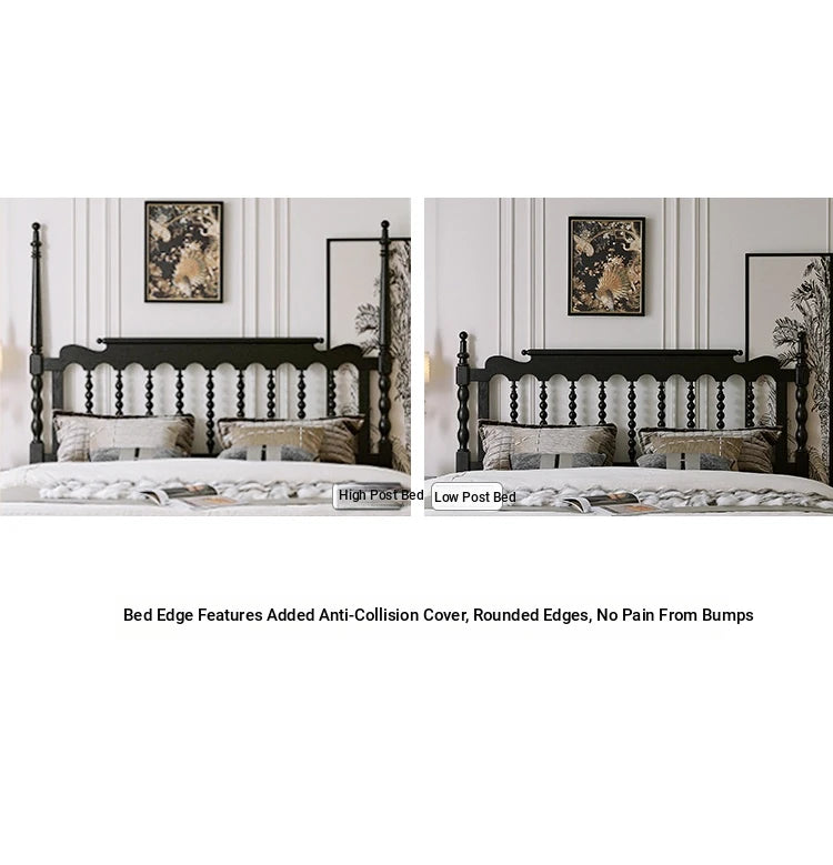 Stylish Red Oak & Pine Bed Frame - Modern Design for Your Bedroom Sanctuary hsxz-2159