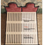 Elegant Ash Wood and Cherry Wood Upholstered Bed with Spacious Foam Mattress and Stylish Storage Drawers hsxz-2160