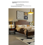 Elegant Solid Red Oak Bed Frame - Sturdy Design with Long Planks, No Splicing for Ultimate Comfort hsxz-2163