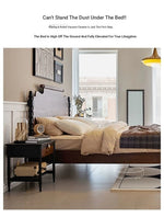 Elegant Solid Red Oak Bed Frame - Sturdy Design with Long Planks, No Splicing for Ultimate Comfort hsxz-2163