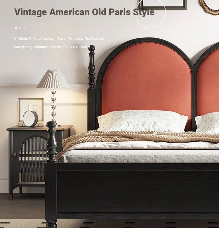 Stylish Pile Fabric Bed with Elegant Ash Wood Frame - Cozy Foam and Pine Design for Ultimate Comfort hsxz-2166