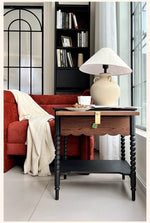 Stylish Red Oak Bedside Cupboard with Unique Design – Perfect for Your Living Room or Bedroom hsxz-2169