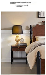 Stylish Red Oak Bedside Cupboard with Unique Design – Perfect for Your Living Room or Bedroom hsxz-2169