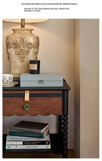 Stylish Red Oak Bedside Cupboard with Unique Design – Perfect for Your Living Room or Bedroom hsxz-2169