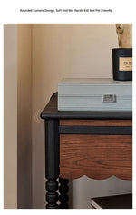 Stylish Red Oak Bedside Cupboard with Unique Design – Perfect for Your Living Room or Bedroom hsxz-2169
