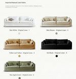 Elegant Linen Sofa with Plush Down and Silk Floss Cushions – Modern Comfort Design hsxz-2172