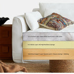 Elegant Linen Sofa with Plush Down and Silk Floss Cushions – Modern Comfort Design hsxz-2172