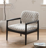 Stylish Solid Wood Chair with Cozy Cotton-Ramie Cushion - Modern Ash Wood Accent Seat for Living Room or Office hsxz-2173
