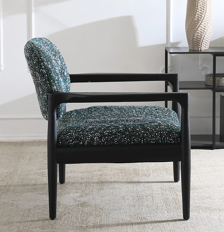 Stylish Solid Wood Chair with Cozy Cotton-Ramie Cushion - Modern Ash Wood Accent Seat for Living Room or Office hsxz-2173