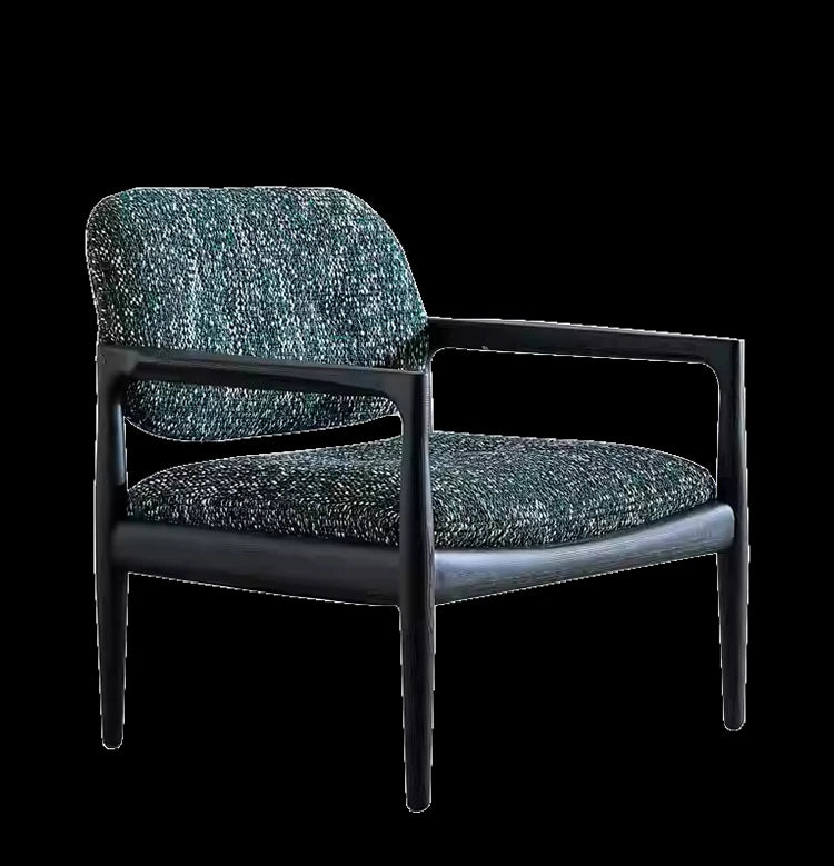 Stylish Solid Wood Chair with Cozy Cotton-Ramie Cushion - Modern Ash Wood Accent Seat for Living Room or Office hsxz-2173