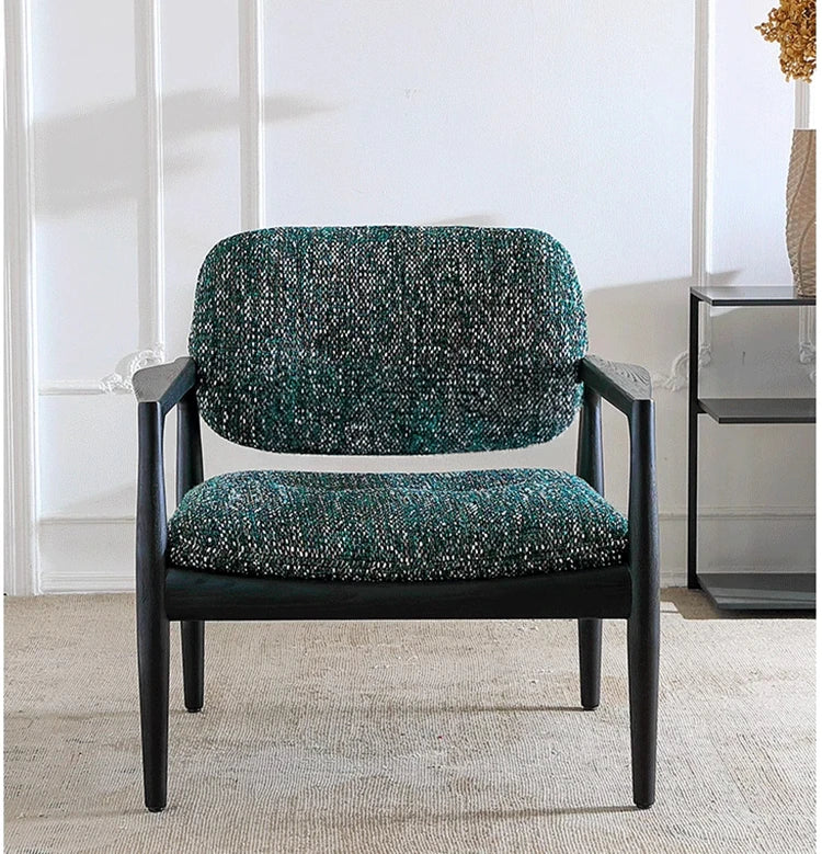 Stylish Solid Wood Chair with Cozy Cotton-Ramie Cushion - Modern Ash Wood Accent Seat for Living Room or Office hsxz-2173