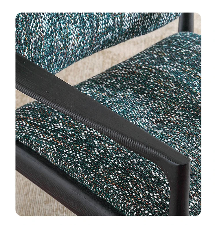 Stylish Solid Wood Chair with Cozy Cotton-Ramie Cushion - Modern Ash Wood Accent Seat for Living Room or Office hsxz-2173