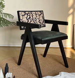 Stylish Foam Upholstered Armchair with Ash Wood Frame - Modern Pile Fabric Accent Chair hsxz-2175