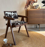 Stylish Foam Upholstered Armchair with Ash Wood Frame - Modern Pile Fabric Accent Chair hsxz-2175