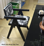 Stylish Foam Upholstered Armchair with Ash Wood Frame - Modern Pile Fabric Accent Chair hsxz-2175