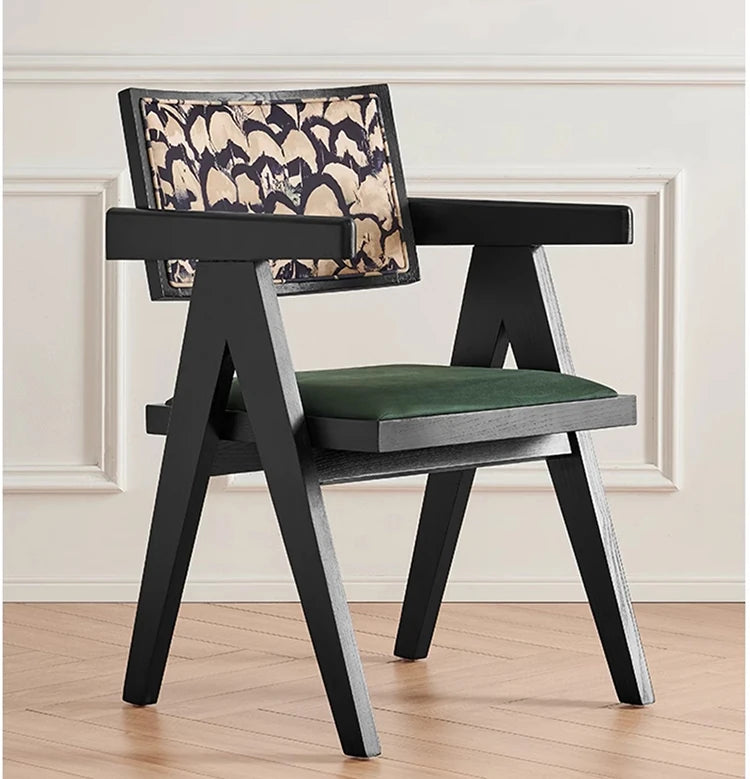 Stylish Foam Upholstered Armchair with Ash Wood Frame - Modern Pile Fabric Accent Chair hsxz-2175