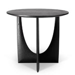 Stylish Round Oak Tea Table with Unique Base Design - Modern Home Furniture Accent Piece hsxz-2176