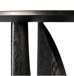 Stylish Round Oak Tea Table with Unique Base Design - Modern Home Furniture Accent Piece hsxz-2176