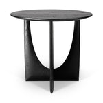 Stylish Round Oak Tea Table with Unique Base Design - Modern Home Furniture Accent Piece hsxz-2176