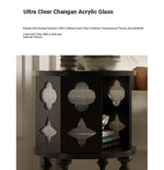 Elegant Glass Tea Table with Multi-Layer Board Design - Stylish Decorative Accent for Living Room hsxz-2178