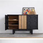 Modern Multi-Layer Board Glass Cabinet - Stylish Storage Solution for Your Home hsxz-2180