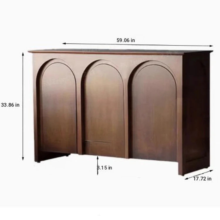 Stylish Multi-Layer Board Cabinet with Elegant Arch Design – Perfect for Modern Living Spaces hsxz-2182