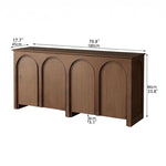 Stylish Multi-Layer Board Cabinet with Elegant Arch Design – Perfect for Modern Living Spaces hsxz-2182
