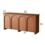 Stylish Multi-Layer Board Cabinet with Elegant Arch Design – Perfect for Modern Living Spaces hsxz-2182