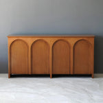 Stylish Multi-Layer Board Cabinet with Elegant Arch Design – Perfect for Modern Living Spaces hsxz-2182