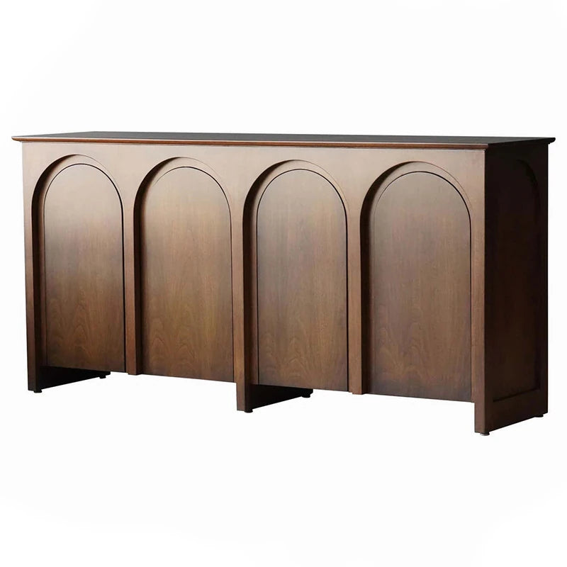 Stylish Multi-Layer Board Cabinet with Elegant Arch Design – Perfect for Modern Living Spaces hsxz-2182