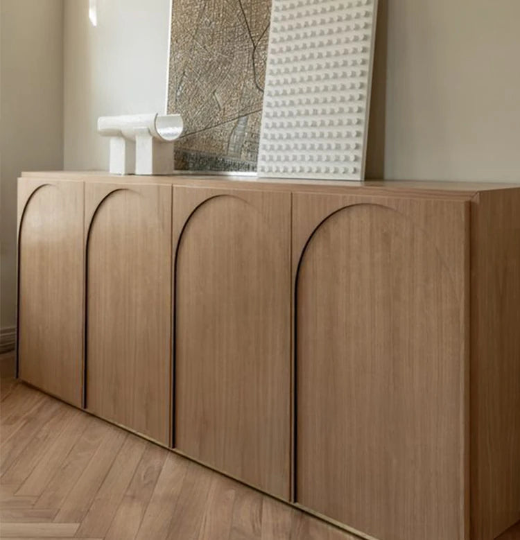Stylish Multi-Layer Board Cabinet with Elegant Arch Design – Perfect for Modern Living Spaces hsxz-2182