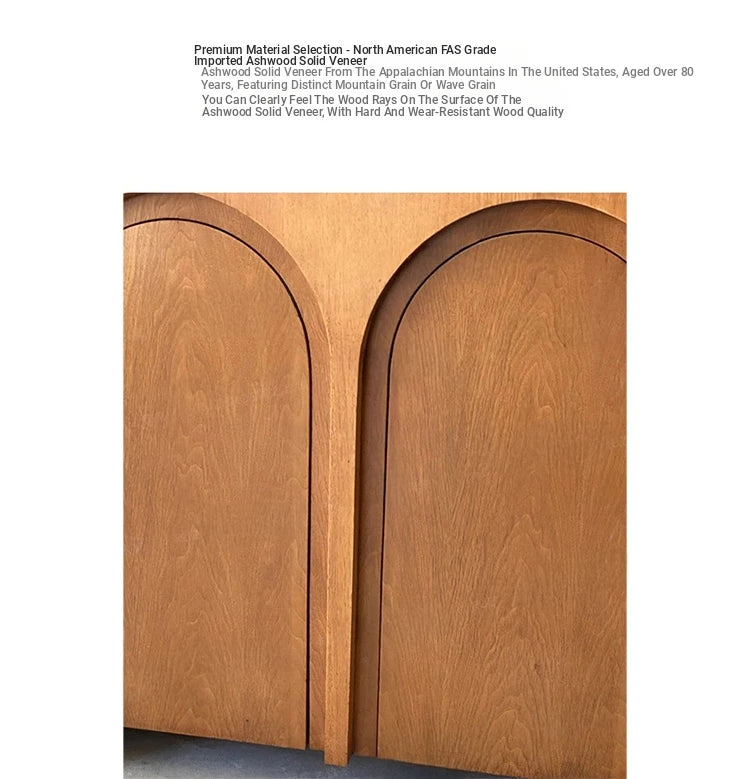 Stylish Multi-Layer Board Cabinet with Elegant Arch Design – Perfect for Modern Living Spaces hsxz-2182