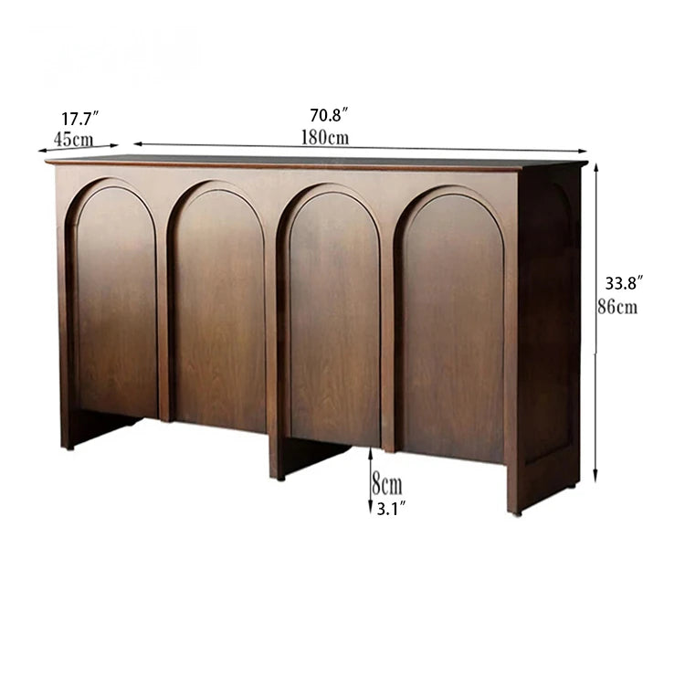 Stylish Multi-Layer Board Cabinet with Elegant Arch Design – Perfect for Modern Living Spaces hsxz-2182