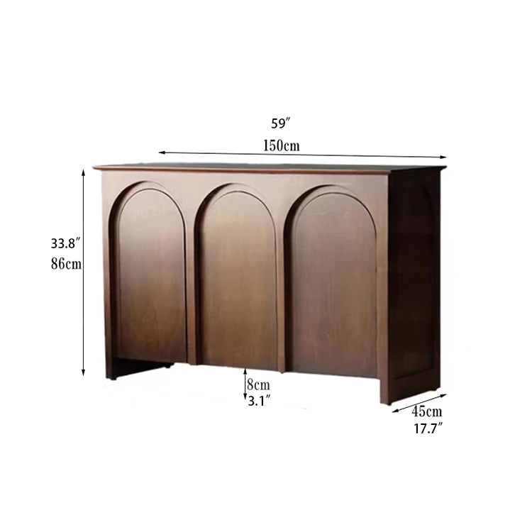 Stylish Multi-Layer Board Cabinet with Elegant Arch Design – Perfect for Modern Living Spaces hsxz-2182