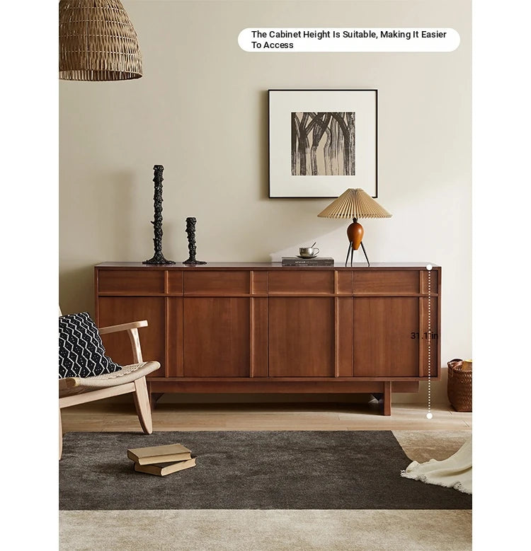 Stylish Solid Wood Cabinet – Perfect Height for Easy Access and Elegant Storage Solution hsxz-2187