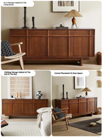 Stylish Solid Wood Cabinet – Perfect Height for Easy Access and Elegant Storage Solution hsxz-2187