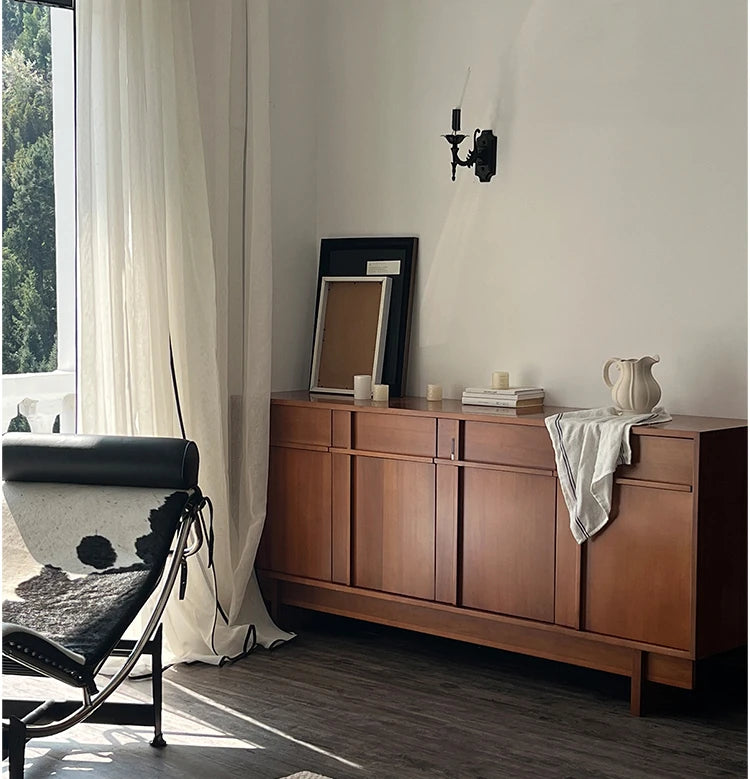 Stylish Solid Wood Cabinet – Perfect Height for Easy Access and Elegant Storage Solution hsxz-2187