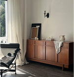 Stylish Solid Wood Cabinet – Perfect Height for Easy Access and Elegant Storage Solution hsxz-2187